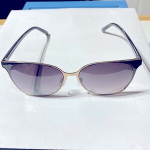 Rampage women’s Sunglasses Gold frame Dark Gray glass.100% UV protection.